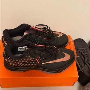 Nike Black and Pink Athletic Shoes